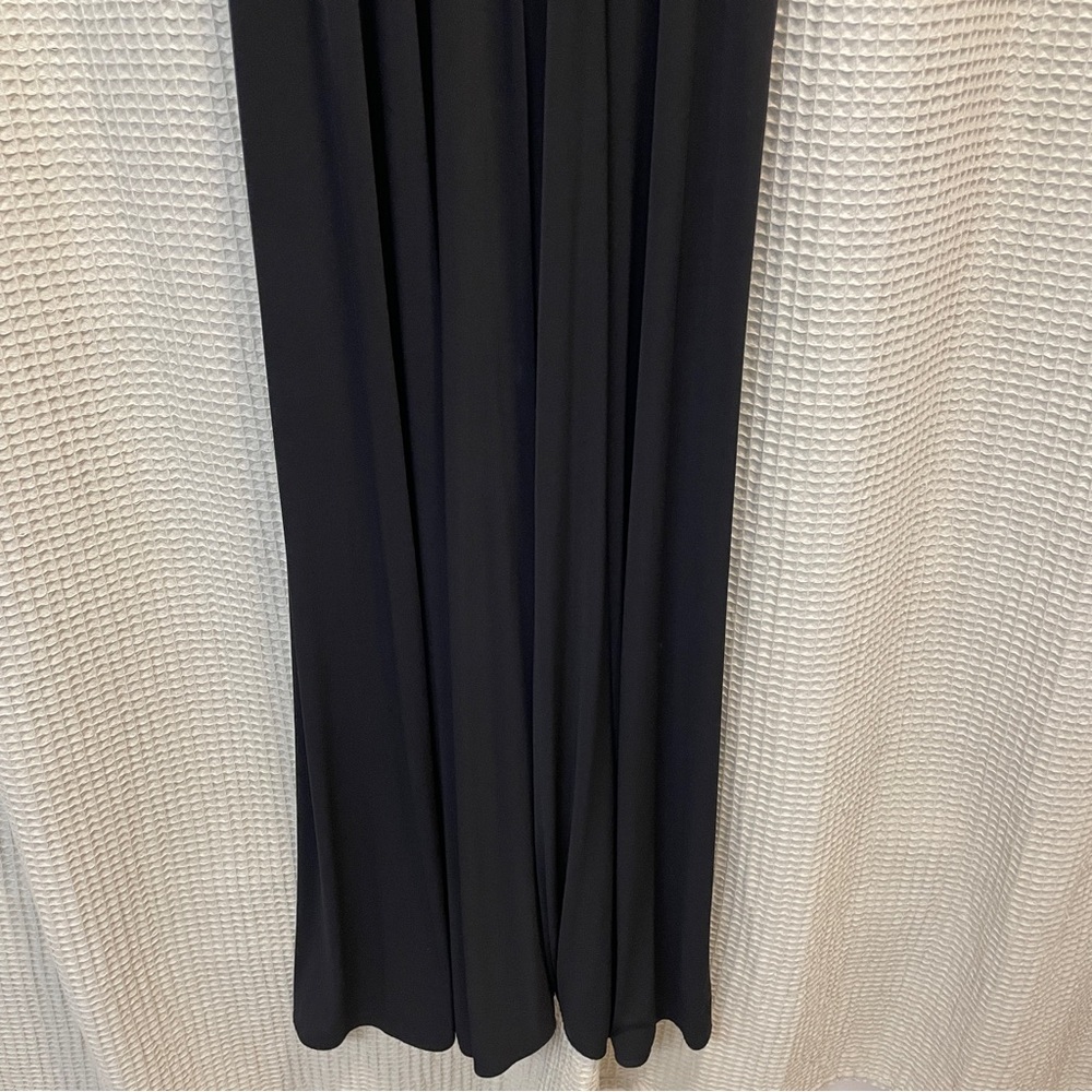 R&M Richards Black Special Occasion Beaded Waist Gown Sz 4 - Picture 4 of 9